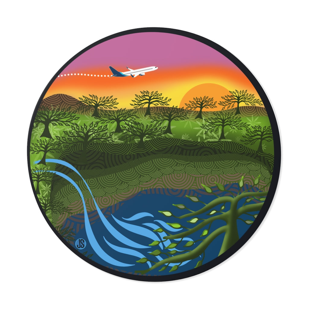 Lihue Round Vinyl Stickers