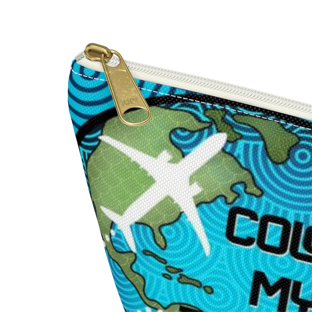 Color My Travels Pouch w T-bottom