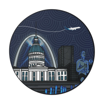 STL - St. Louis Round Vinyl Stickers