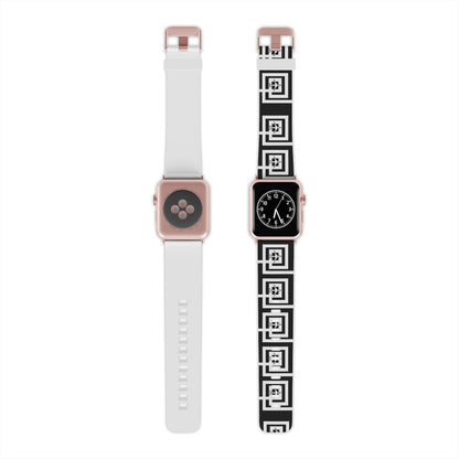 Blk & Wht Airplane Watch Band for Apple Watch