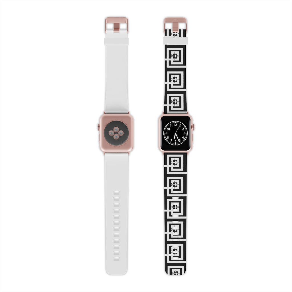 Blk & Wht Airplane Watch Band for Apple Watch