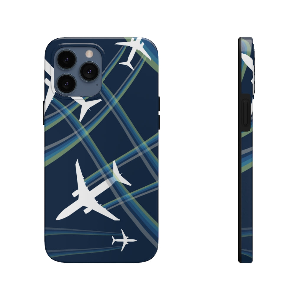 Blue airplane Tough Phone Cases, Case-Mate