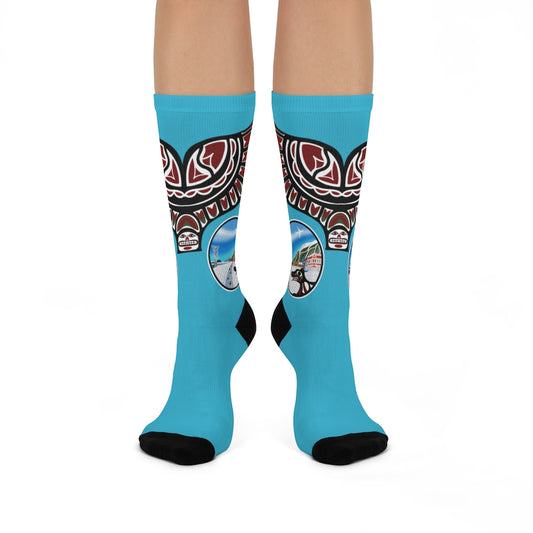 Juneau Crew Socks teal